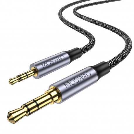 MOSWAG 2,5 mm tată  la 3,5 mm tata Cablu auxiliar stereo 5m