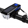 Far bicicleta cu claxon, incarcare solara